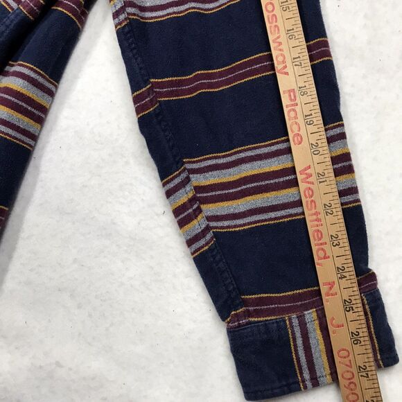 DULUTH Burlyweight Chamois Flannel Heavy Shirt Shacket Men 3XL Serape Stripe - Picture 10 of 12